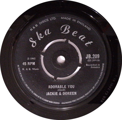 Jackie & Doreen : The New Vow / Adorable You (7", Single, 4 P)