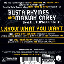 Busta Rhymes And Mariah Carey Feat. Flipmode Squad : I Know What You Want (12", Single)