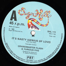 Grandmaster Flash & The Furious Five : It's Nasty (Genius Of Love) / The Birthday Party (12")
