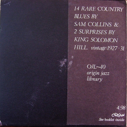 Sam Collins : Crying Sam Collins And His Git-Fiddle (LP, Comp)