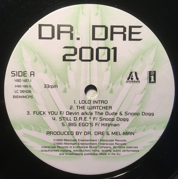 Dr. Dre : 2001 (2xLP, Album)