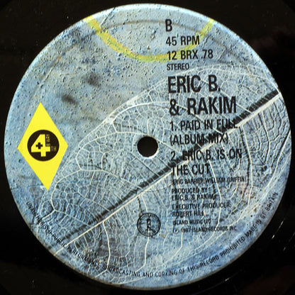 Eric B. & Rakim : Paid In Full (Derek B.'s Urban Respray) (12")