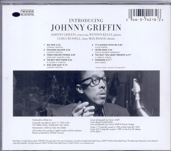 Johnny Griffin : Introducing Johnny Griffin (CD, Album, RE, RM)