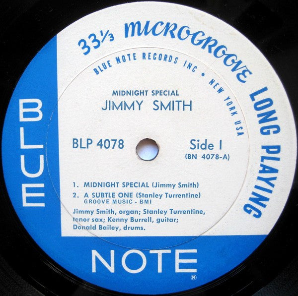 Jimmy Smith : Midnight Special (LP, Album, Mono, No )