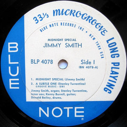 Jimmy Smith : Midnight Special (LP, Album, Mono, No )