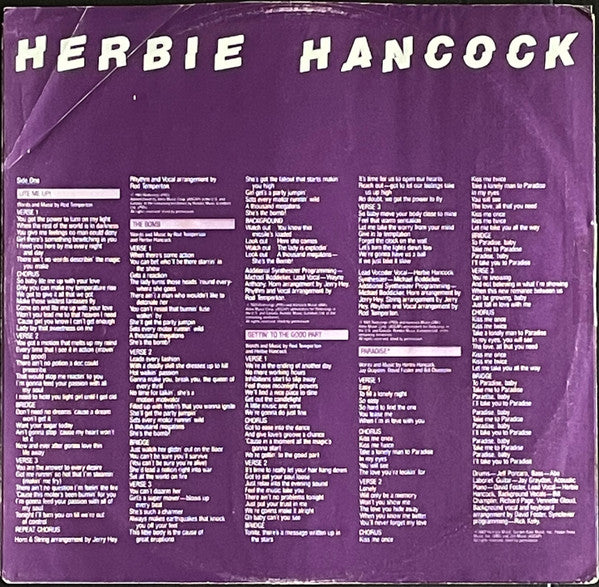 Herbie Hancock : Lite Me Up (LP, Album)