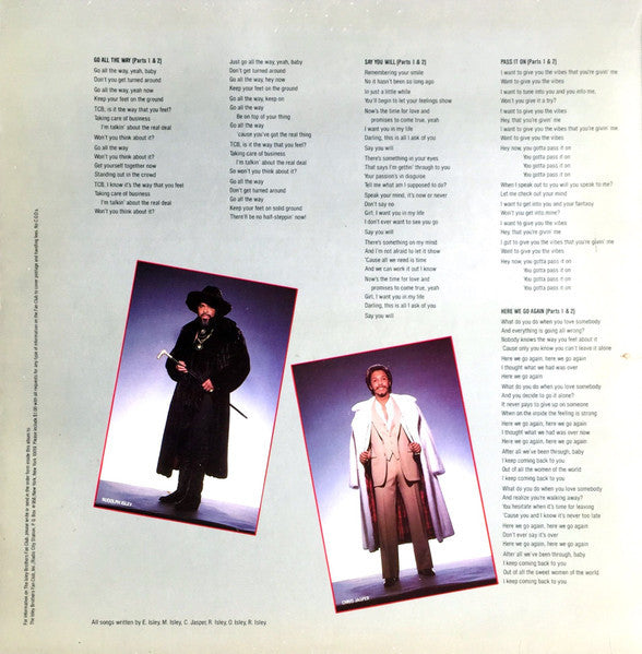 The Isley Brothers : Go All The Way (LP, Album, Gat)