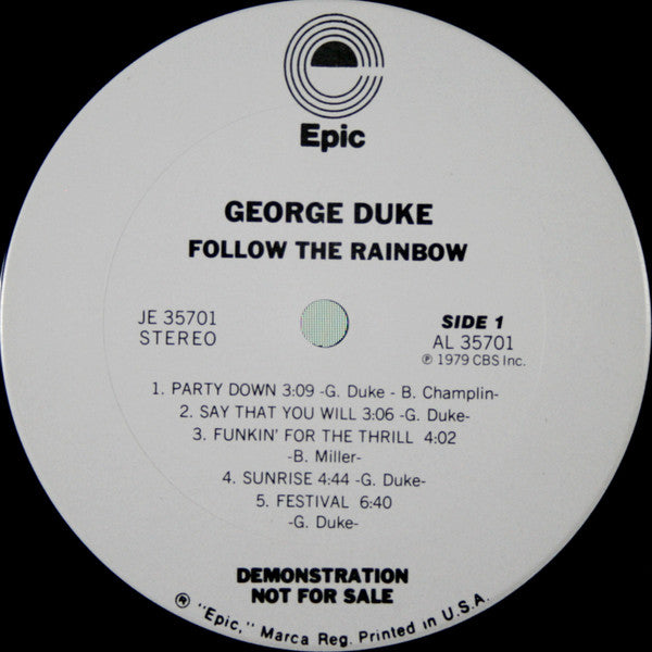 George Duke : Follow The Rainbow (LP, Album, Promo, San)