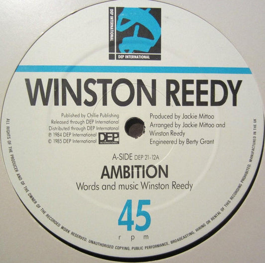Winston Reedy : Ambition (12", Maxi)