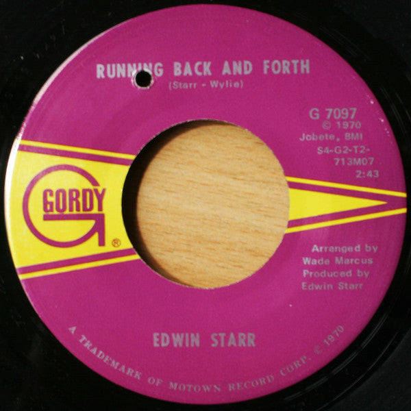 Edwin Starr : Time / Running Back And Forth (7")