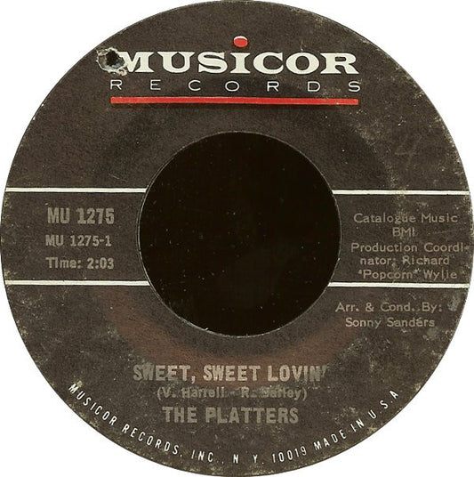 The Platters : Sweet, Sweet Lovin' / Sonata (7", Styrene)