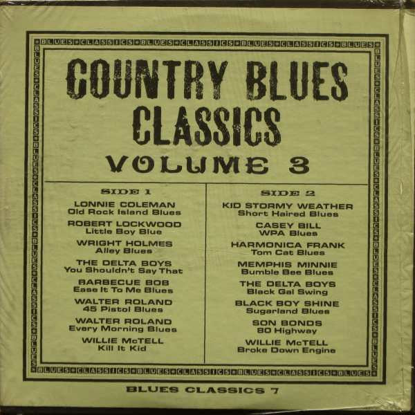 Various : Country Blues Classics Volume 3 (LP, Comp)