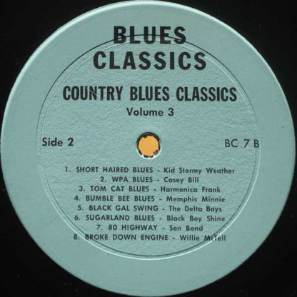Various : Country Blues Classics Volume 3 (LP, Comp)