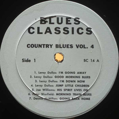 Various : Country Blues Classics Volume 4 (LP, Comp)