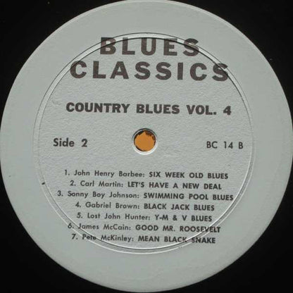 Various : Country Blues Classics Volume 4 (LP, Comp)