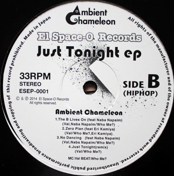 Ambient Chameleon : Just Tonight EP (12")