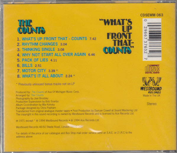 The Counts : What's Up Front That-Counts (CD, Album, RE)