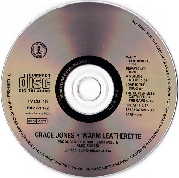 Grace Jones : Warm Leatherette (CD, Album, RE)