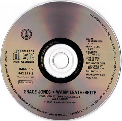 Grace Jones : Warm Leatherette (CD, Album, RE)