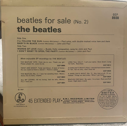 The Beatles : Beatles For Sale (No. 2) (7", EP, Mono, pus)