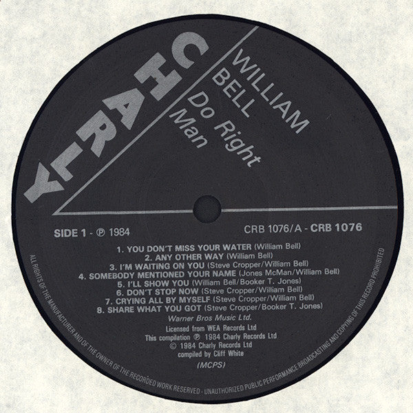 William Bell : Do Right Man (LP, Comp)