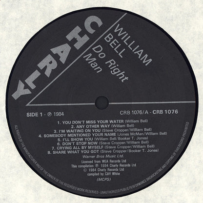 William Bell : Do Right Man (LP, Comp)
