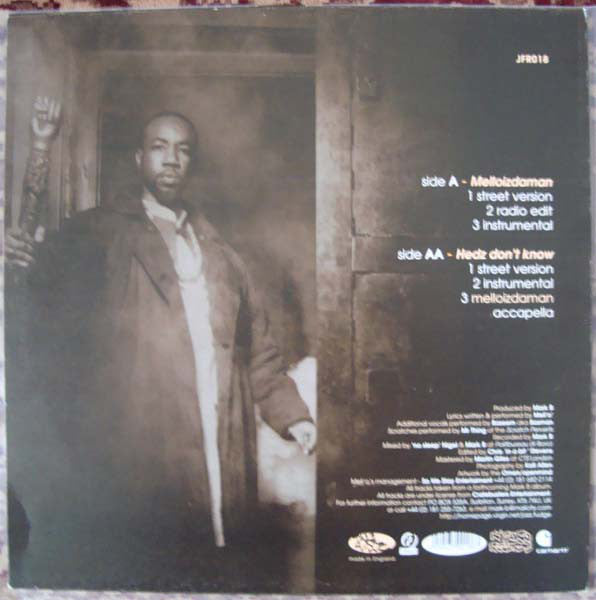 MC Mell'O' : Melloizdaman / Hedz Don't Know (12")
