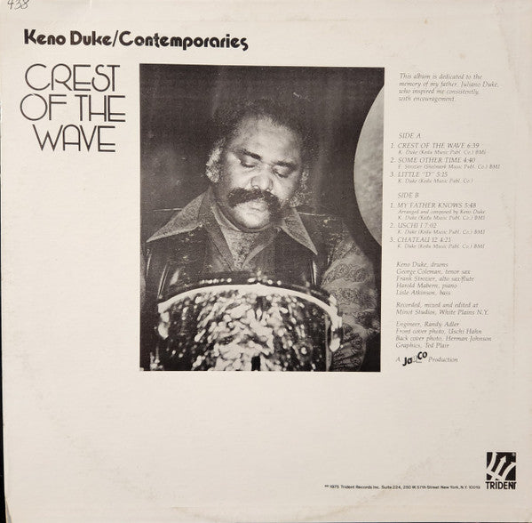 Keno Duke / Contemporaries* : Crest Of The Wave (LP, Album, Gre)