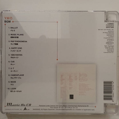 Yellow Magic Orchestra : BGM (CD, Album, RE, RM, Sup)