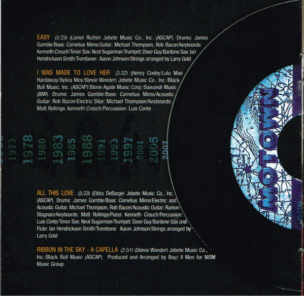 Boyz II Men : Motown (Hitsville USA) (CD, Album)