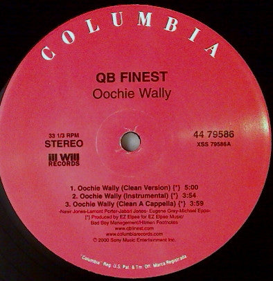 Nas And Bravehearts From QB Finest : Oochie Wally (12", Single)