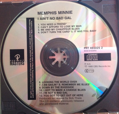 Memphis Minnie : I Ain't No Bad Gal (CD)