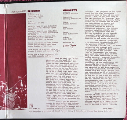 Herbie Hancock / Freddie Hubbard / Stanley Turrentine / Ron Carter / Jack DeJohnette / Eric Gale : In Concert Volume Two (LP, Album)