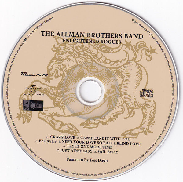 The Allman Brothers Band : Enlightened Rogues (CD, Album, RE)