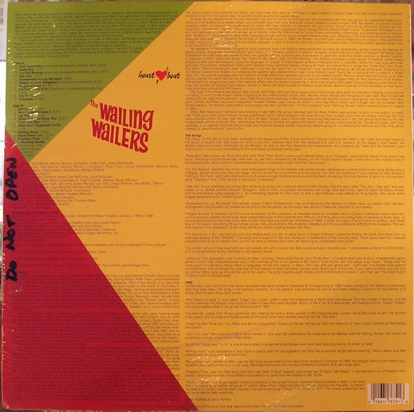 Bob Marley And The Wailers* : The Wailing Wailers At Studio One (LP, Comp)