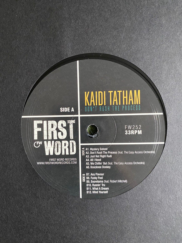Kaidi Tatham : Don't Rush The Process (LP, Album)