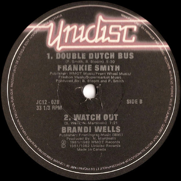 Gary's Gang / Fat Larry's Band / Brandi Wells / Frankie Smith : Knock me Out / Act Like You Know / Double Dutch Bus / Watch Out (12")