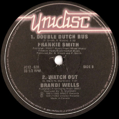 Gary's Gang / Fat Larry's Band / Brandi Wells / Frankie Smith : Knock me Out / Act Like You Know / Double Dutch Bus / Watch Out (12")