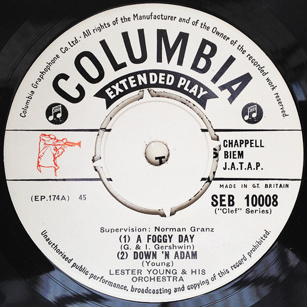 Lester Young And His Orchestra : A Foggy Day (7", EP)