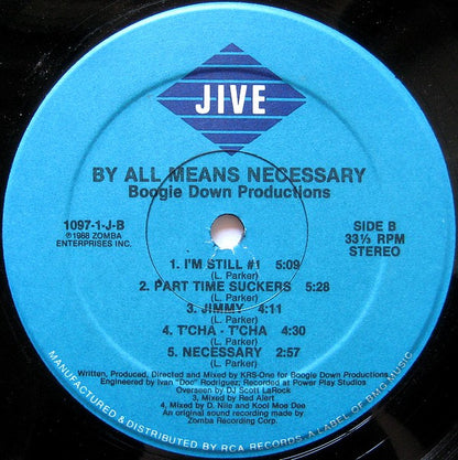 Boogie Down Productions : By All Means Necessary (LP, Album, Hau)