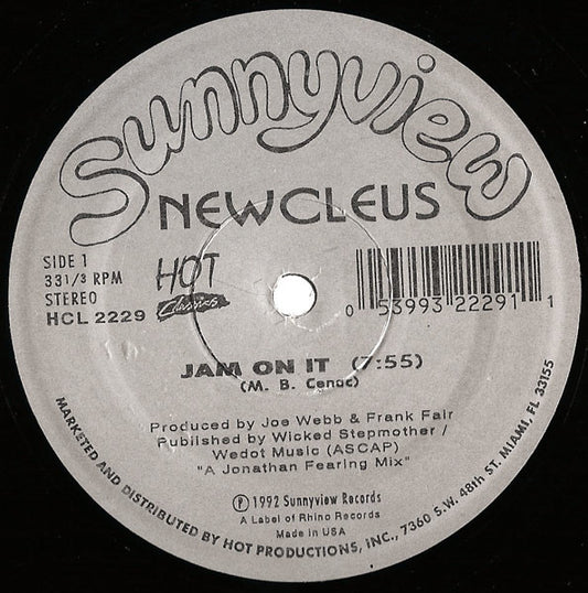 Newcleus / Ex'tra T's* : Jam On It / Ex'tra T's  Boogie (12")