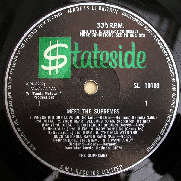 The Supremes : Meet The Supremes (LP, Album, Mono)