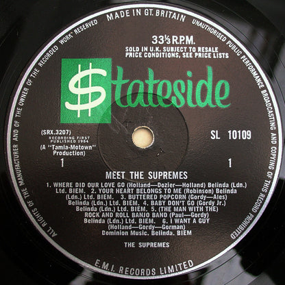 The Supremes : Meet The Supremes (LP, Album, Mono)