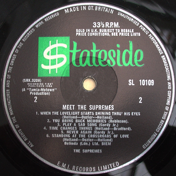 The Supremes : Meet The Supremes (LP, Album, Mono)