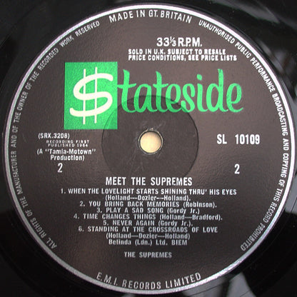 The Supremes : Meet The Supremes (LP, Album, Mono)