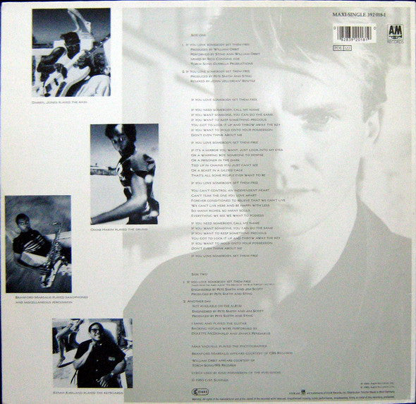 Sting : If You Love Somebody Set Them Free (12", Maxi)