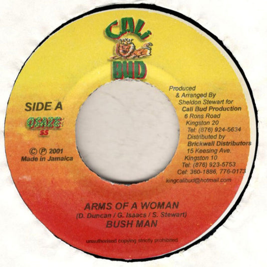 Bushman (3) : Arms Of A Woman (7")
