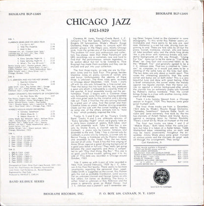Various : Chicago Jazz 1923-1929 (LP, Comp)
