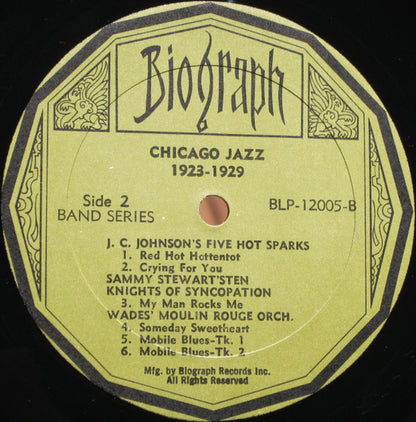 Various : Chicago Jazz 1923-1929 (LP, Comp)
