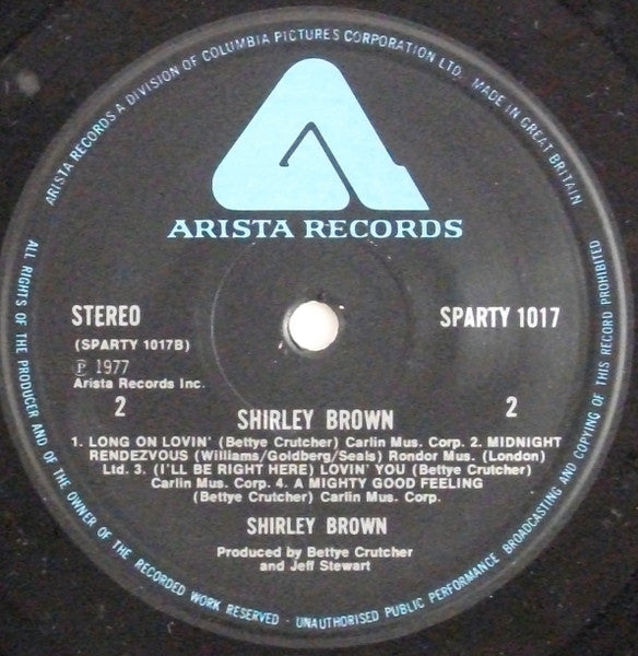 Shirley Brown : Shirley Brown (LP, Album)